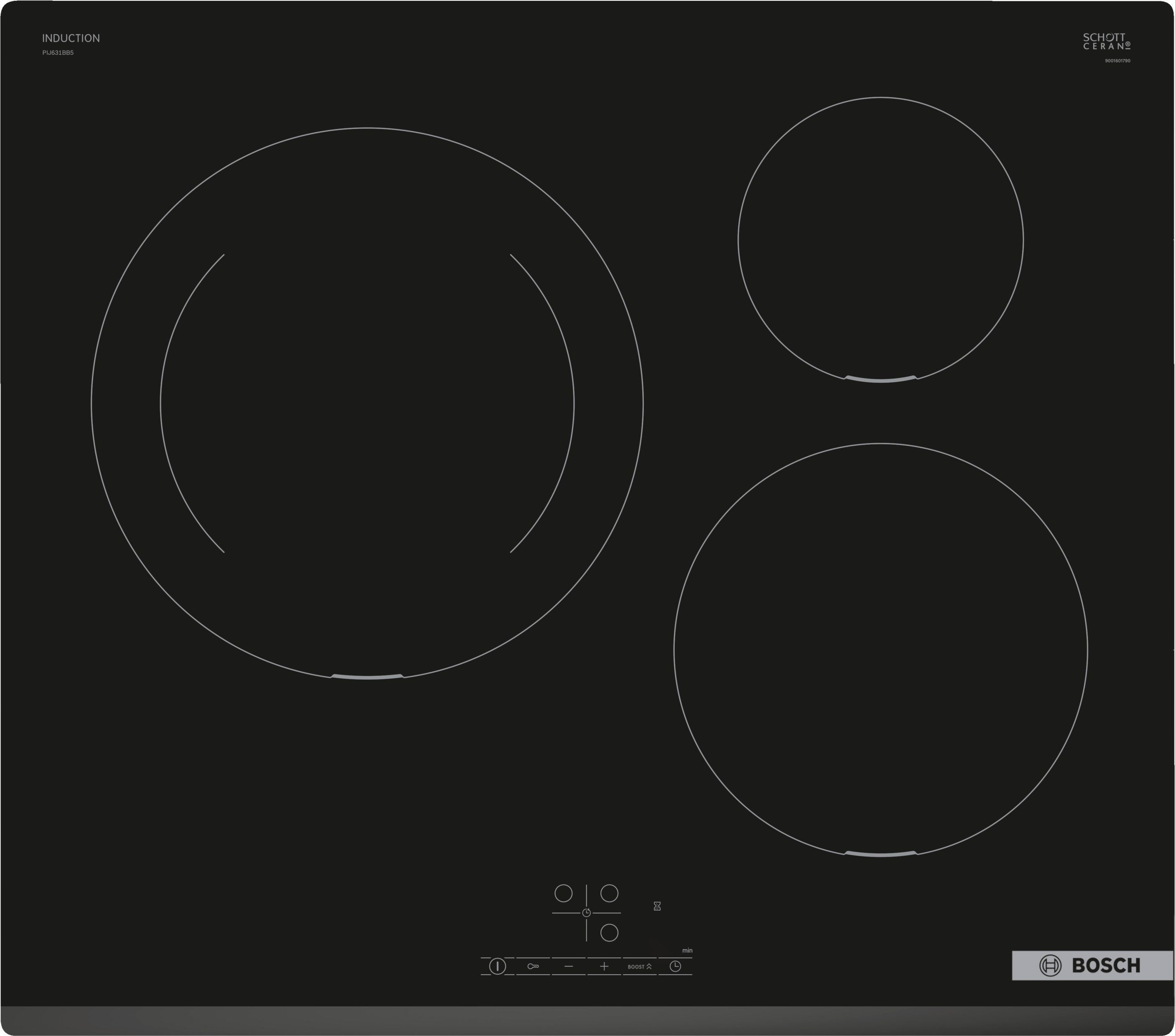 Placa Bosch PIJ631BB5E 3induccion Sprint