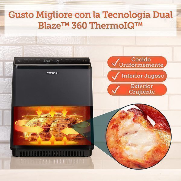 Sabes cómo utilizar los modos de la Cosori Dual Blaze Chef Edition?   Recetas en español, Deshidratadores de alimentos, Freidora de aire