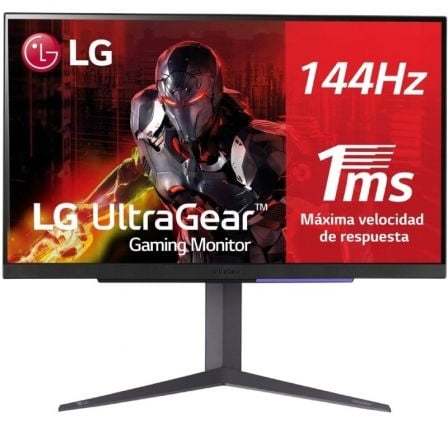 LG 27GR93U-B- Monitor gaming LG UltraGear (IPS: 3840x2160, 16:9, 400cd/m²,  1.07B:1, 1ms, 144Hz, DCI-P3>90%, HDR10); diag. 68.5cm; entr.: HDMI 2.1 x2,  DPx1, USB-Ax3; NVIDIA G-Sync™ Compatible, AMD FreeSync™ Premium, Hexagon  Lighting.