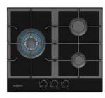 Placa Vitrokitchen CG630NB Gas Butano 3f Negra